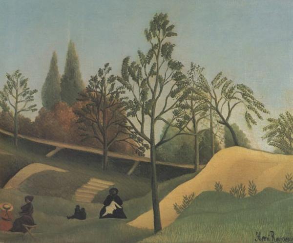 Henri Rousseau View of the Fortifications Sweden oil painting art